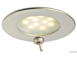 Plafoniera Adria LED satinata con interruttore